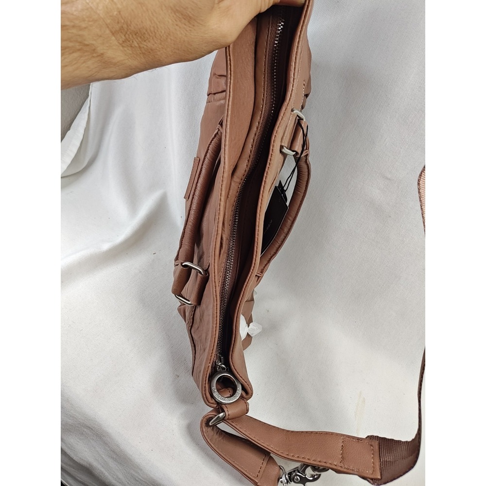 BCBGMAXAZRIA Praline Leather Handbag Satchel Crossbody Bag NWT CLB206BZ-869 NS - Picture 5 of 16
